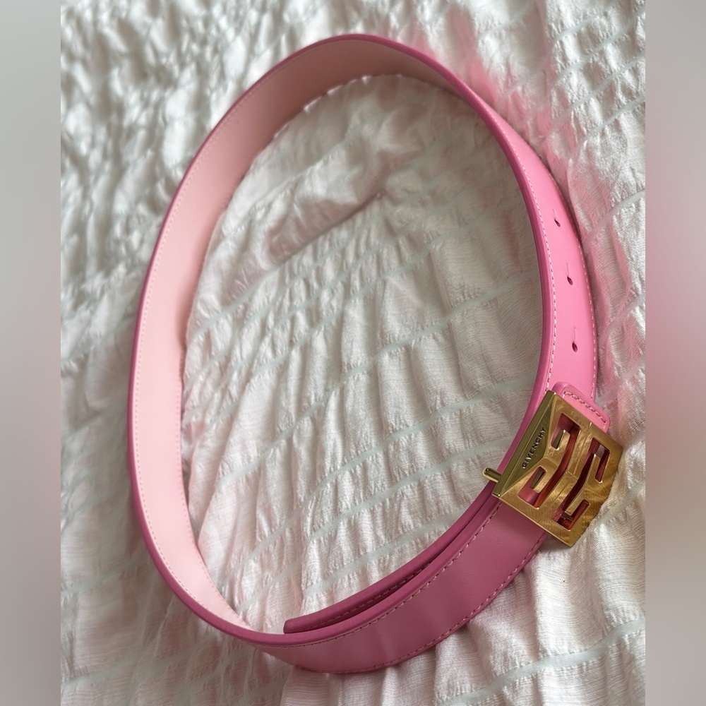 NWT • Givenchy • Reversible 4G Leather Belt • Bright Pink 75 (30'') -Authentic - Picture 4 of 9